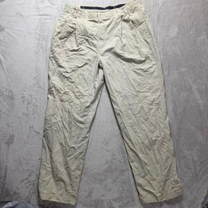 Dockers Classic Fit Pleated Khaki Pants Mens 38x32‎ Tan Casual Chinos